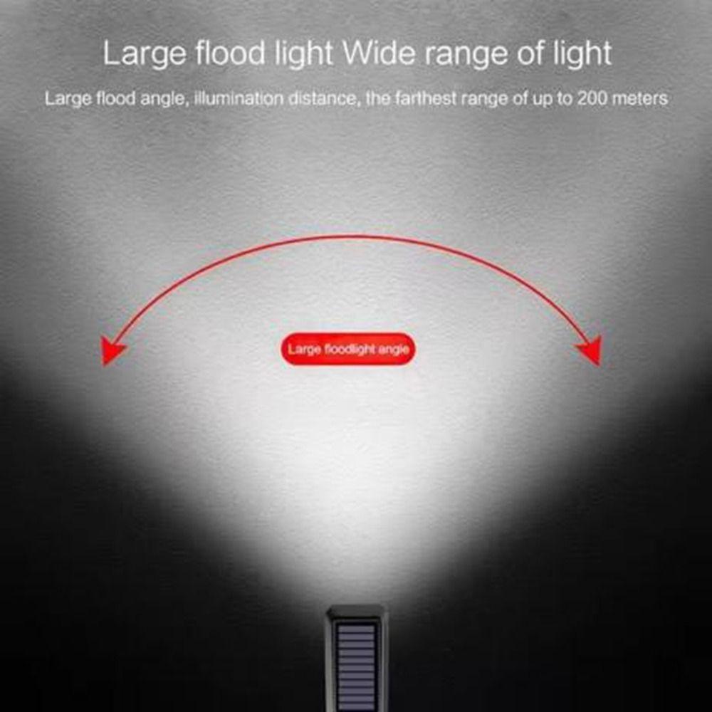 Power Display Bike Headlight 3 Modes Mountain Road Bike Front Lamp Solar Bicycle Light Camping