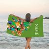 1pc Minecraft3 Beach Towel with Custom Name, Beach/Swimming/Bath/Picnic/Camping Towel, Suitable for Seaside Beaches