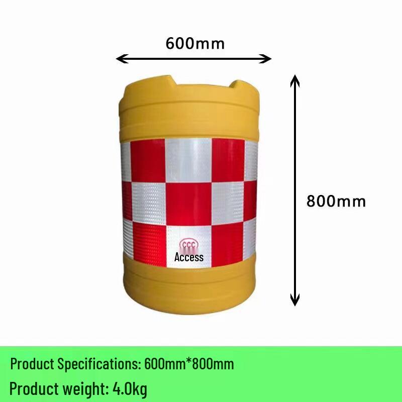 Rotomolded Anti-Collision Reflective Water Barrier Barrel (600800 Series)