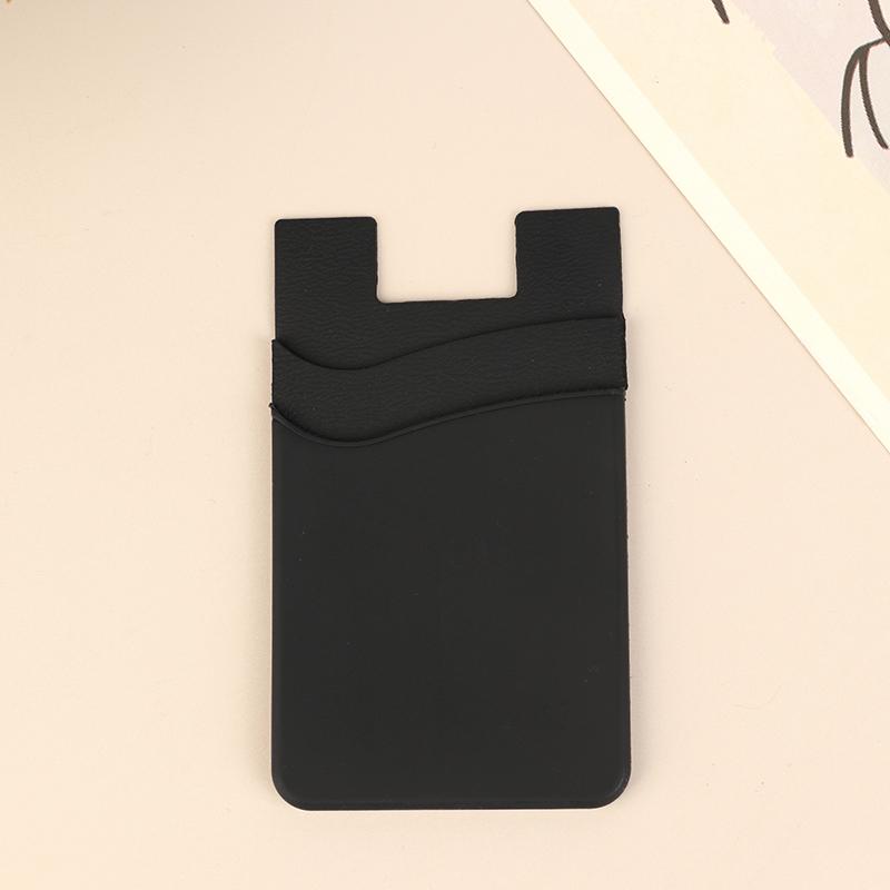 Двухслойный силиконовый чехол для мобильного телефона, карман для карточек, чехол-наклейка, задняя крышка для телефона, карман для удостоверения личности