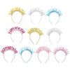 10 шт. обруч для волос с новым годом, днем рождения, тематическая повязка на голову с блестками для взрослых и детей, универсальные аксессуары для волос для вечеринок