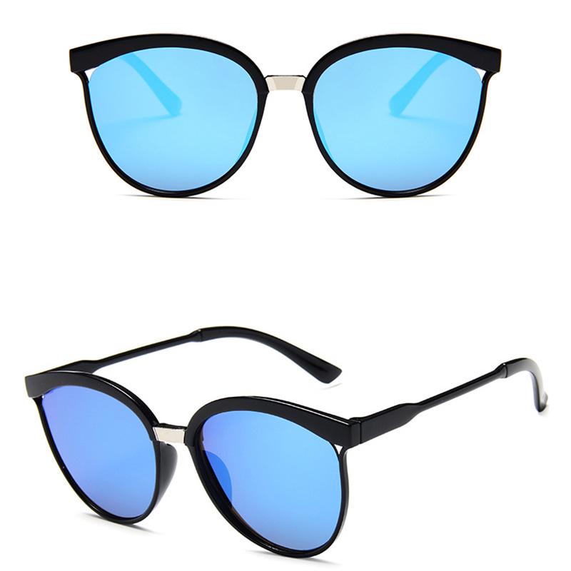 Солнцезащитные очки UV400 кошачий глаз в пластиковой оправе унисекс цвет линз в ассортименте