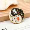 Exquisite Alloy Enamel Cartoon Character Brooch Pin Princess And No-face Yin-yang Design