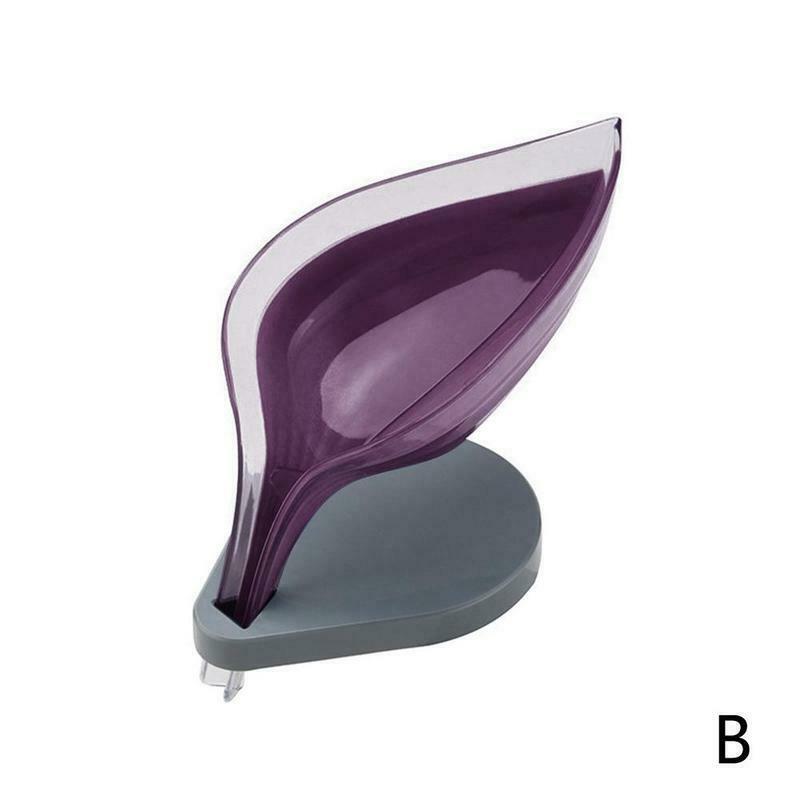 Мыльница в форме листа, держатель для мыла в сливном отверстии, держатель для мыла в ванной и душе, контейнер для мыла на присоске, пластиковый поднос для хранения губок