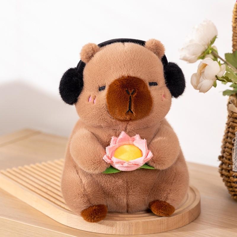 Adorable Capybara Plush Toy With Soft Short Plush Fabric For Kids And Collectors