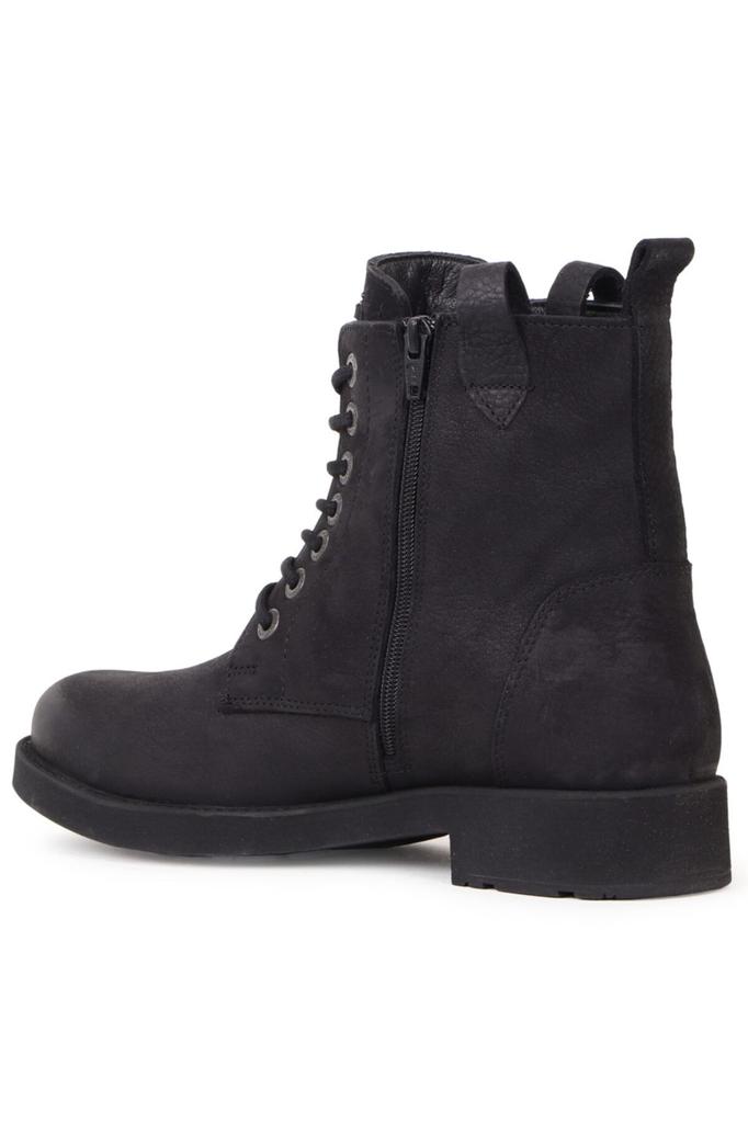 Men's Fashion Genuine Leather Flat Heeled Booties Bootie Zipper Boots Shoes