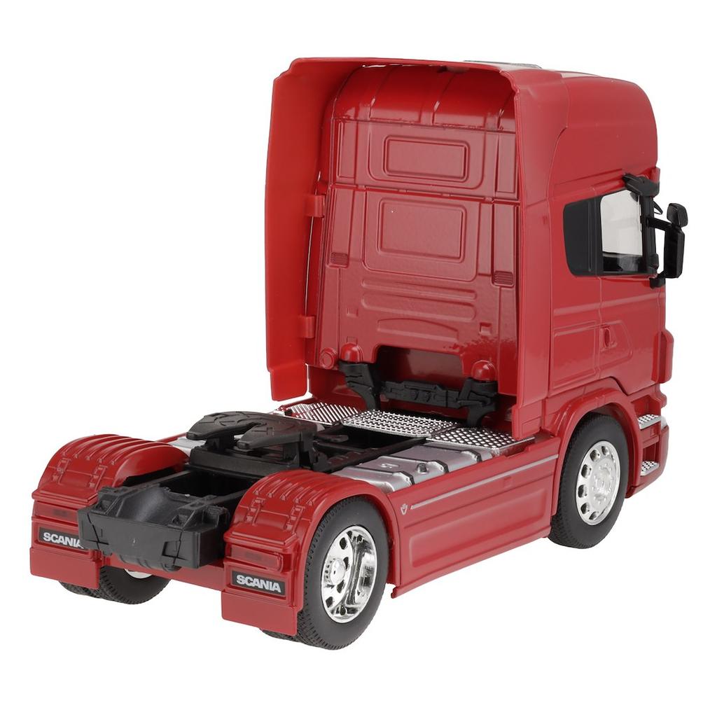 Модель 1:32, SCANIA V8 R730, двухосный тягач, красный