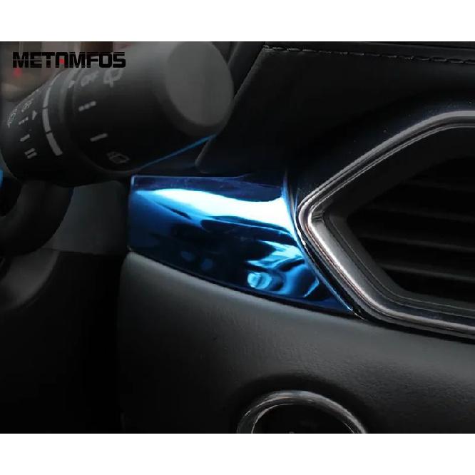 Для Mazda CX-5 KF CX8 2017- 2024 Панель накладка полоска на центральную консоль и приборную панель из углеродного волокна Аксессуары Стайлинг автомобиля