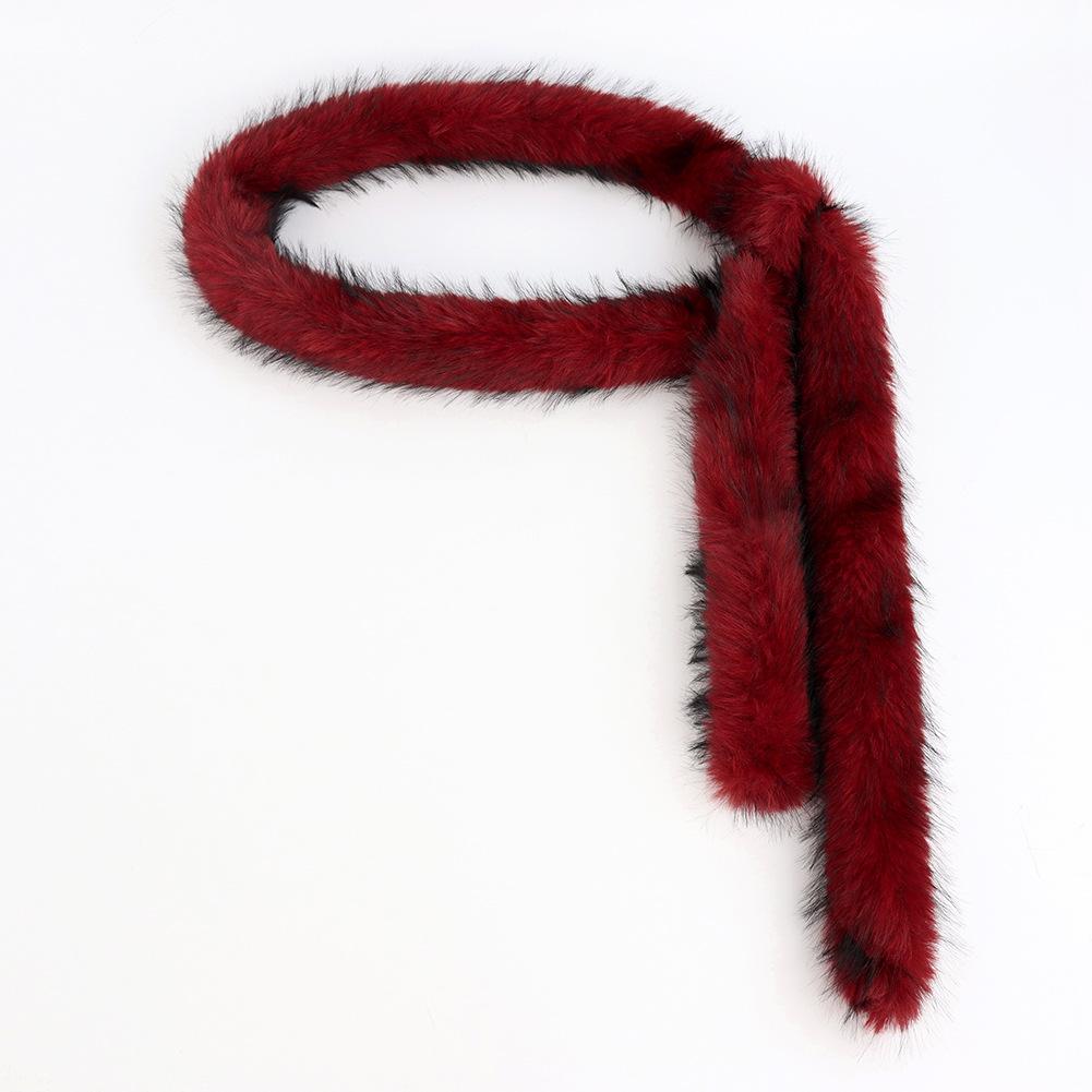 Autumn And Winter Leg Warmers Medium Long Tube Subcultural Plush Belt, Spice Girl Long Waist Chain Punk Style Props