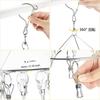 Skoad Clothes Drying Pegs, Stainless Steel Clothes Hangers, Sock Hangers, Clothespin Hangers, Laundry Pegs, Hooks, Pegs, Strong Spring, Windproof, Fit