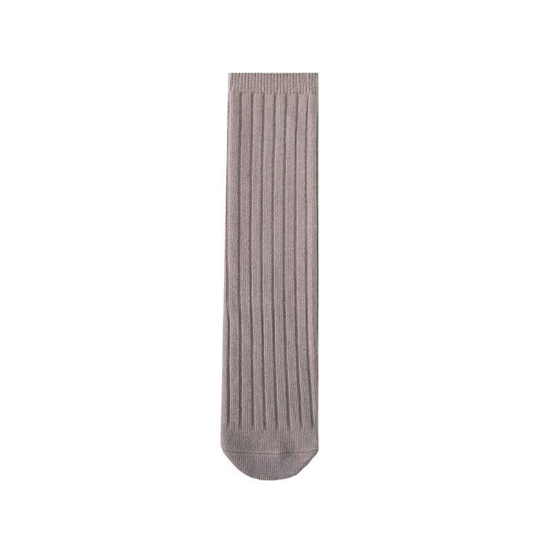Soft Cotton Ribbed Knee High Socks for Baby Toddler Kids Breathable Solid Long Leg Warmers for Newborn Boys and Girls