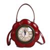 Women's Bag Fashion Personality Clock Messenger Bag European and American Creative Clock Shape Three-dimensional Portable Shoulder Bag