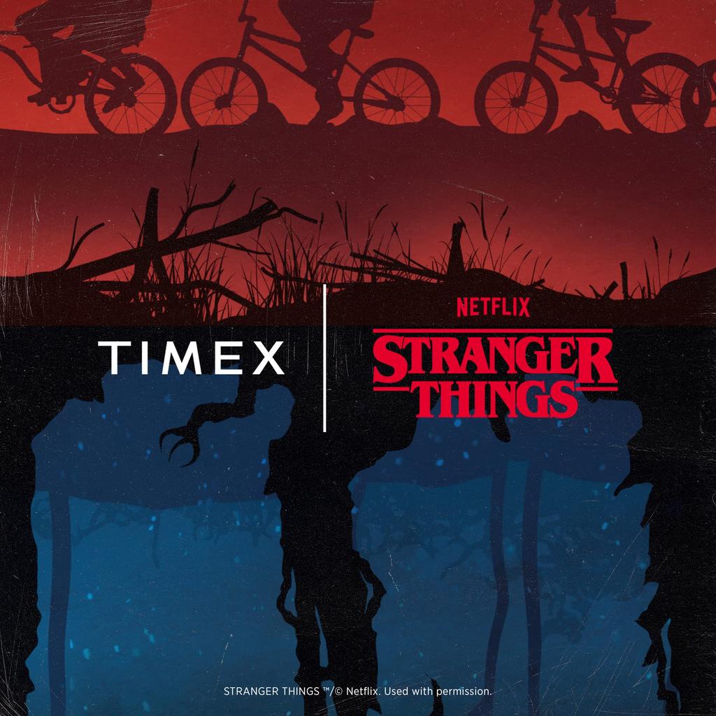 Timex x Stranger Things Atlantis 100 TW2V51000 NETFLIX Stranger Things Collaboration Model Quartz Watch 40mm USA Night Light [Timex] Indiglo® [Товар]