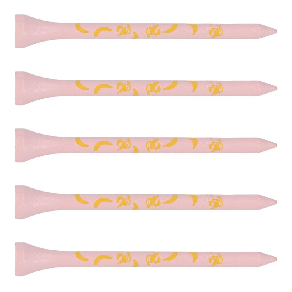 30 шт. Бамбуковые деревянные гольф-ти 8 см с принтом черепа Деревянные гольф-ти Аксессуары для гольфа Розовый