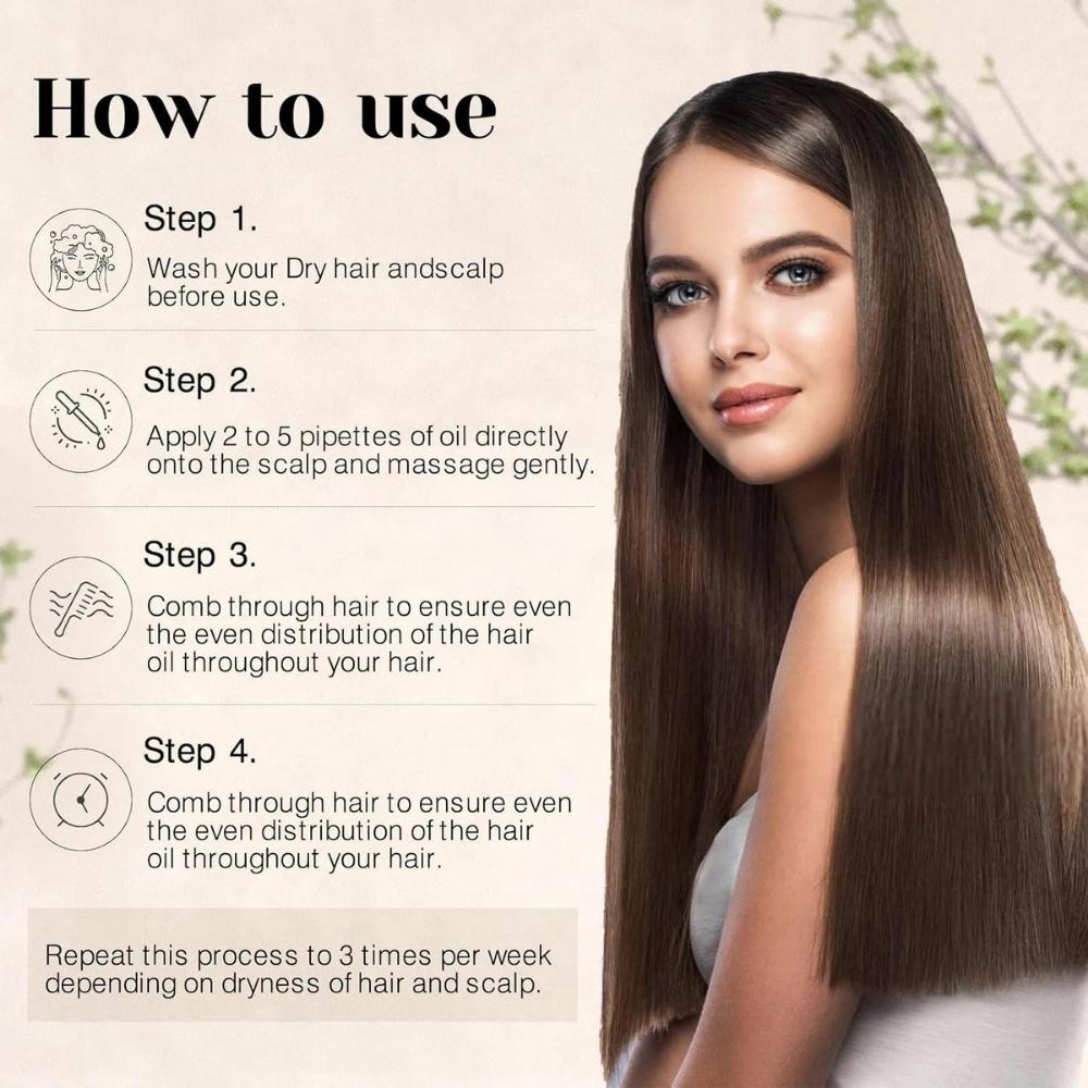 Сыворотка для ухода за волосами и кожей головы с розмарином 30 мл, Унисекс масло для волос для всех типов волос