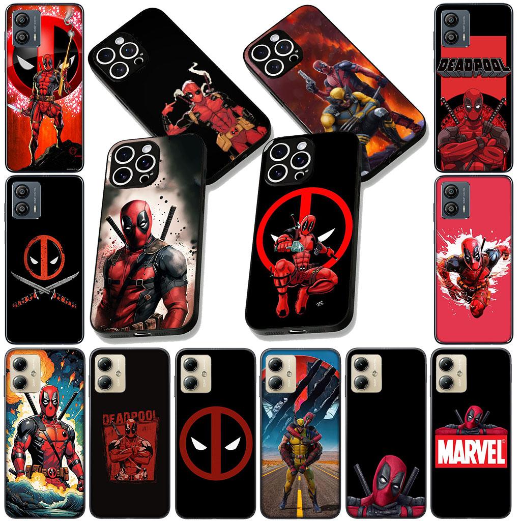 Чехол для телефона Deadpool Marvel Dead Pool для Motorola Moto Edge 70 60 Fusion NEO Pro G Stylus G56 G96 G52 G04 G05 20 Мягкий чехол