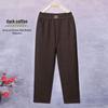 Fleece-Lined Winter Pants for Elderly Women - Elastic Waist, High-Waisted, Loose, Stretchy, Casual, Thick, Slimming Fit