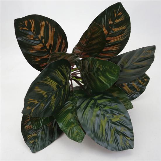 1 шт. Искусственное растение Листья павлина Вечнозеленый пластик DIY Цветочная композиция Имитация листьев