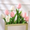 1 шт. тюльпаны искусственные цветы настоящие сенсорные цветы тюльпан букет декор поддельные тюльпаны цветок для домашнего свадебного украшения