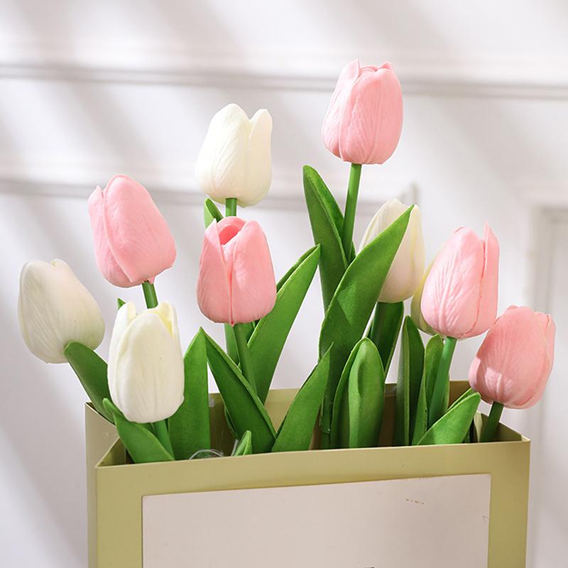 1 шт. тюльпаны искусственные цветы настоящие сенсорные цветы тюльпан букет декор поддельные тюльпаны цветок для домашнего свадебного украшения
