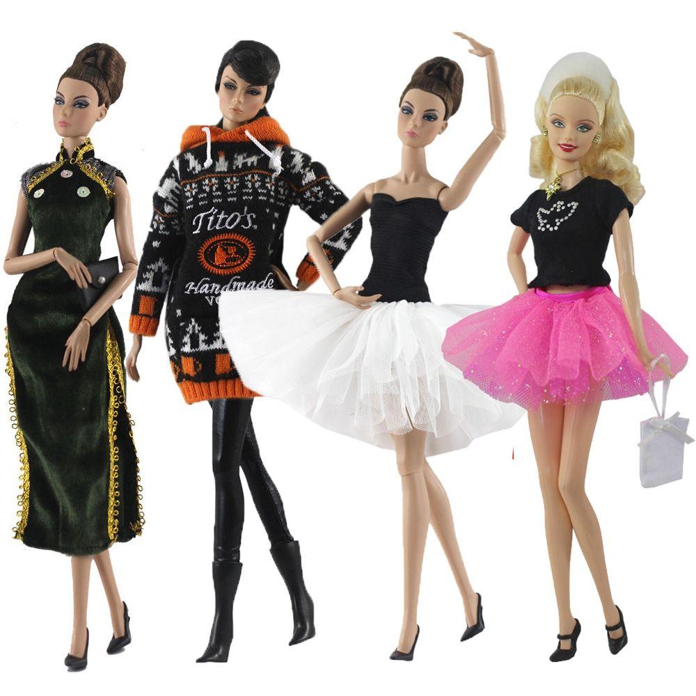 Toys Casual Wears 11.5" Leather Pants Shorts Doll Coats Jeans Dolls Trousers Clothes Accessories