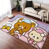 R-Rilakkuma Аниме Напольный Коврик Уютный Фланелевый Мягкий Толстый Нескользящий Коврик Для Гостиной Спальни Кухни Декор Ковры