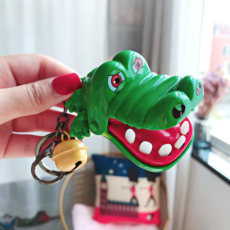 Creative Crocodile Bite Toy Keychain Cute Cartoon Bag Pendant Exquisite Children's Unique Small Toy Bulk