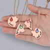 Top Plaza Best Friends Forever and Ever Necklace 3 BFF Heart Puzzle Matching Alloy Pendant Necklace Friendship Jewelry for Rhinestone Sisters, Metal,