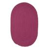 Reversible Cotton Living Room Rug with Rope Effect Plum 50x80