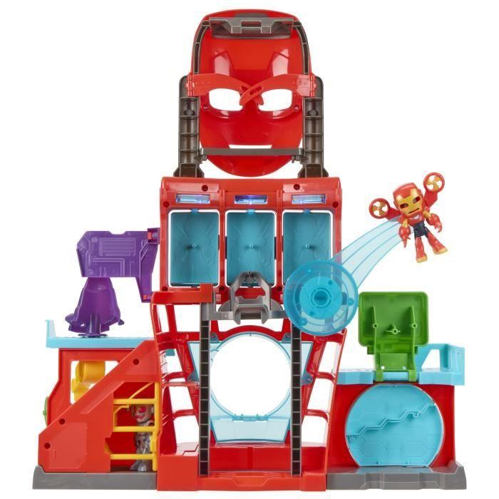 Iron Man HQ, Electronic Playset for Kids, Marvel Iron Man and His Awesome Friends, Ages 4+