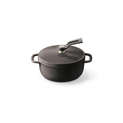 Кастрюля для духовки с 2 крышками, отдельно стоящая (Коричневый орех, МИНИ14см)