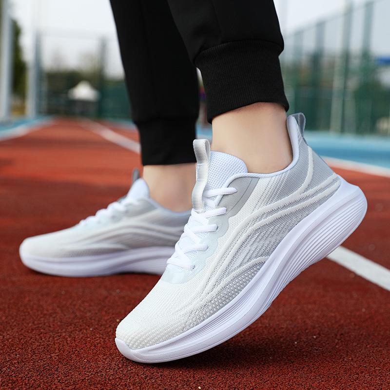 Summer new men's running shoes breathable soft sole lightweight shock-absorbing sports shoes couple shoes spot others none