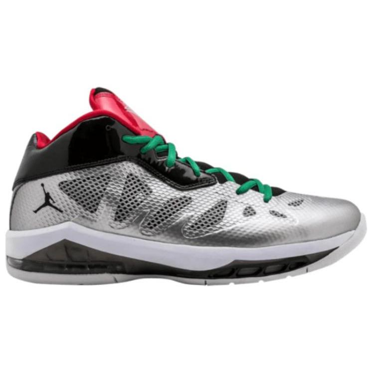 Jordan Melo M8 Нескользящие Средние Винтажные Баскетбольные Кроссовки Мужские Серебристые 542240-084