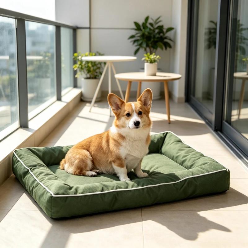 Bite-resistant Dog Mat Waterproof Durable Pet Sleeping Bed with Non‑Slip Base Washable Cat Cushion for Indoor Puppy & Adult Dogs