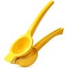 Whekeosh Lemon Squeezer Manual Fruit Juicer Lemon Lime Citrus Orange Handheld Fruit Juicer Extracts Lemon Juice and Other Fruits Inch Yellow (3