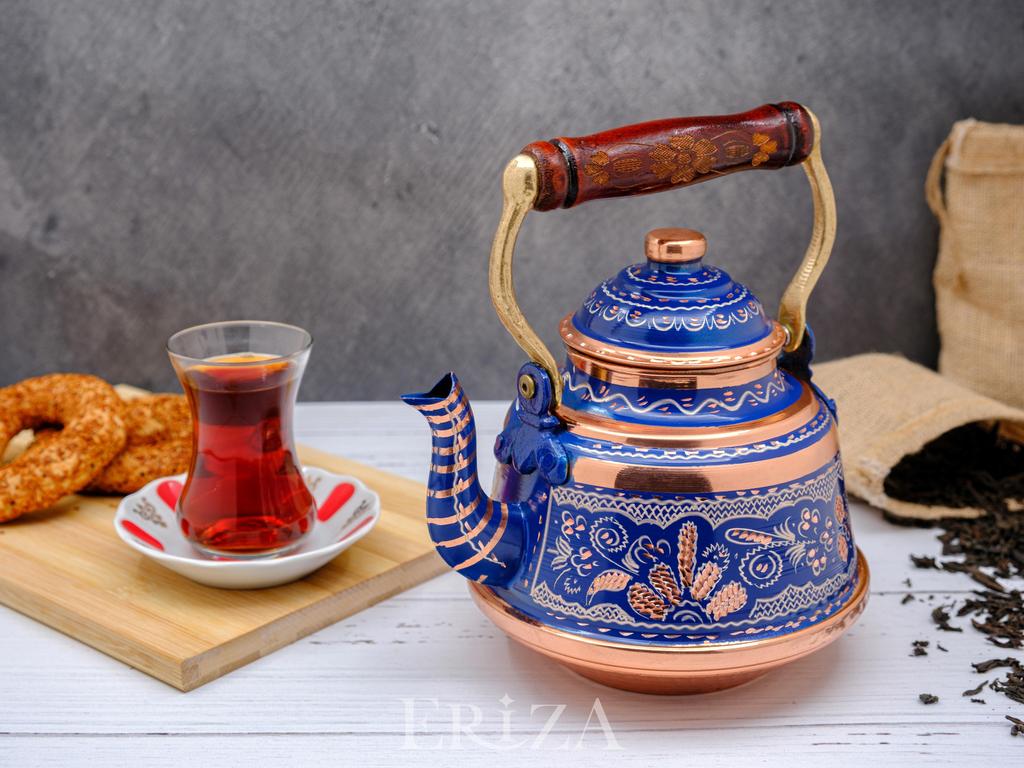 Чайник для плиты, прочный, тяжелый, медный чайник, заварочный чайник