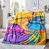 Sunny Bunnies Theme Printed Blanket - Perfect for Couch, Bed, Travel & Outdoor Use | Machine Washable, Cozy & Durable.