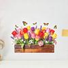 Tulip Flower Wall Stickers Peel and Stick Wall Decals Vinyl Floral Stickers