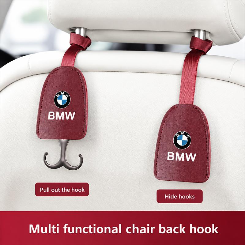 BJYM4 1PCS Car Seat Headrest Hook Hanger Storage Organizer Universal For BMW E46 E60 E90 E39 E87 E36 E92 E70 E91 X3 X5 X1 X2 X4 X6 X7