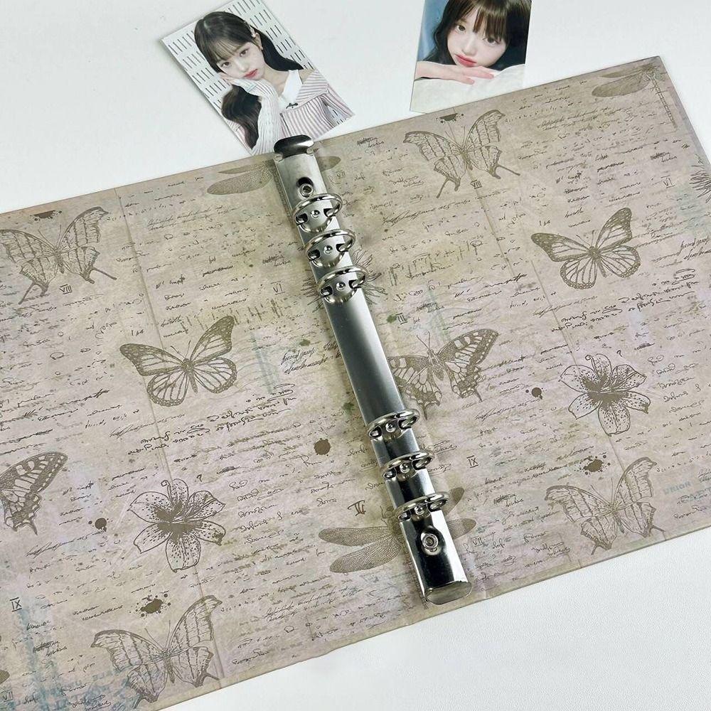 Альбом для фотографий А5 на кольцах Держатель для фотокарточек Мультяшный 3-дюймовый Хранение маленьких карточек Подарок