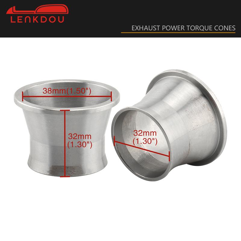 Motorcycle Exhaust Port Torque Cones Drag Pipe Power Cones Anti-Reversion Cones For Harley Big Twin Sportster 883 Dyna Softail