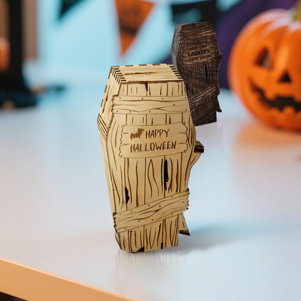 Коробка для конфет на Хэллоуин, Подарочная коробка, Праздничная атмосфера, Украшение для вечеринки на Хэллоуин, Подарочная коробка в виде гроба