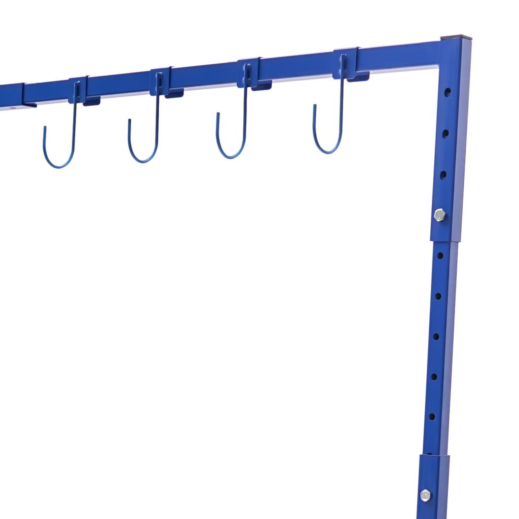 Сверхпрочная стойка для покраски автомобилей 8 крючков регулируемая высота 5-7 футов грузоподъемность 240 фунтов на колесиках для двери автомобиля капота крыла сушилка