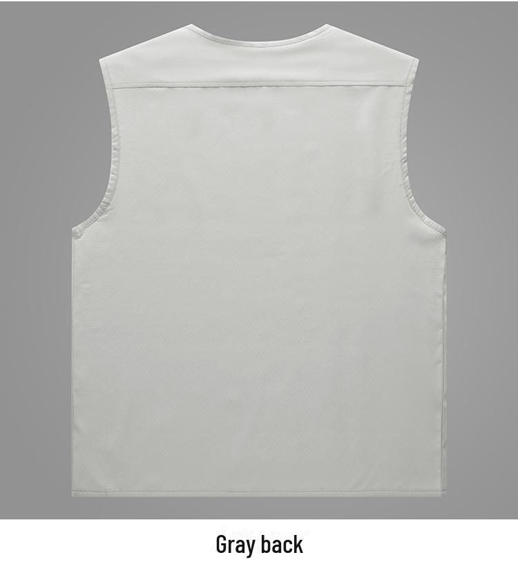 Мужской рыболовный жилет Director с несколькими карманами и напечатанным логотипом