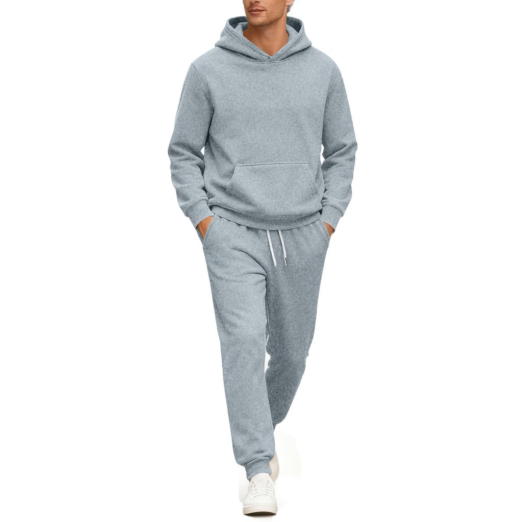 Men's Sweatshirt Suit Men's Solid Color Casual Sports Suit Sweatshirt Suit