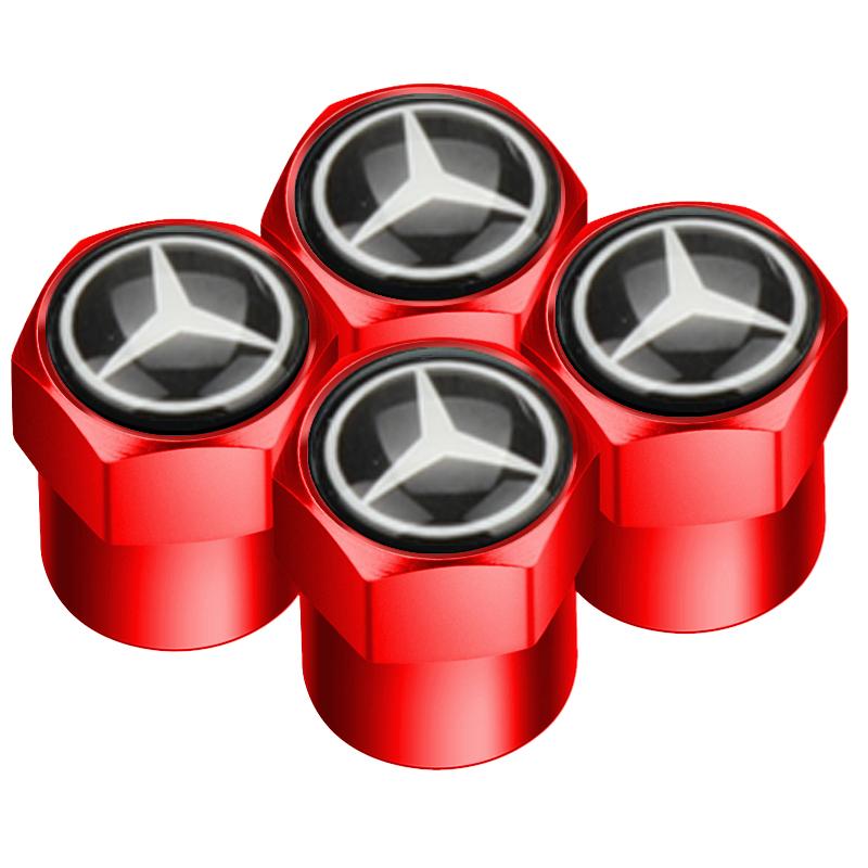 CRT1 Car Tire Valve caps Emblem metal sticker For Mercedes Benz W203 W204 W168 GLC GLE CLA accessories Interior Mouldings YZQMM-BENC