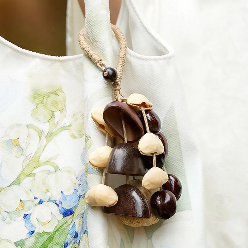 Fruit Shell Wind Chime Sound Healing Therapy Bell Meditation Yoga Bells Bag Hanging Ornaments Outdoor Decorative Wind Chimes