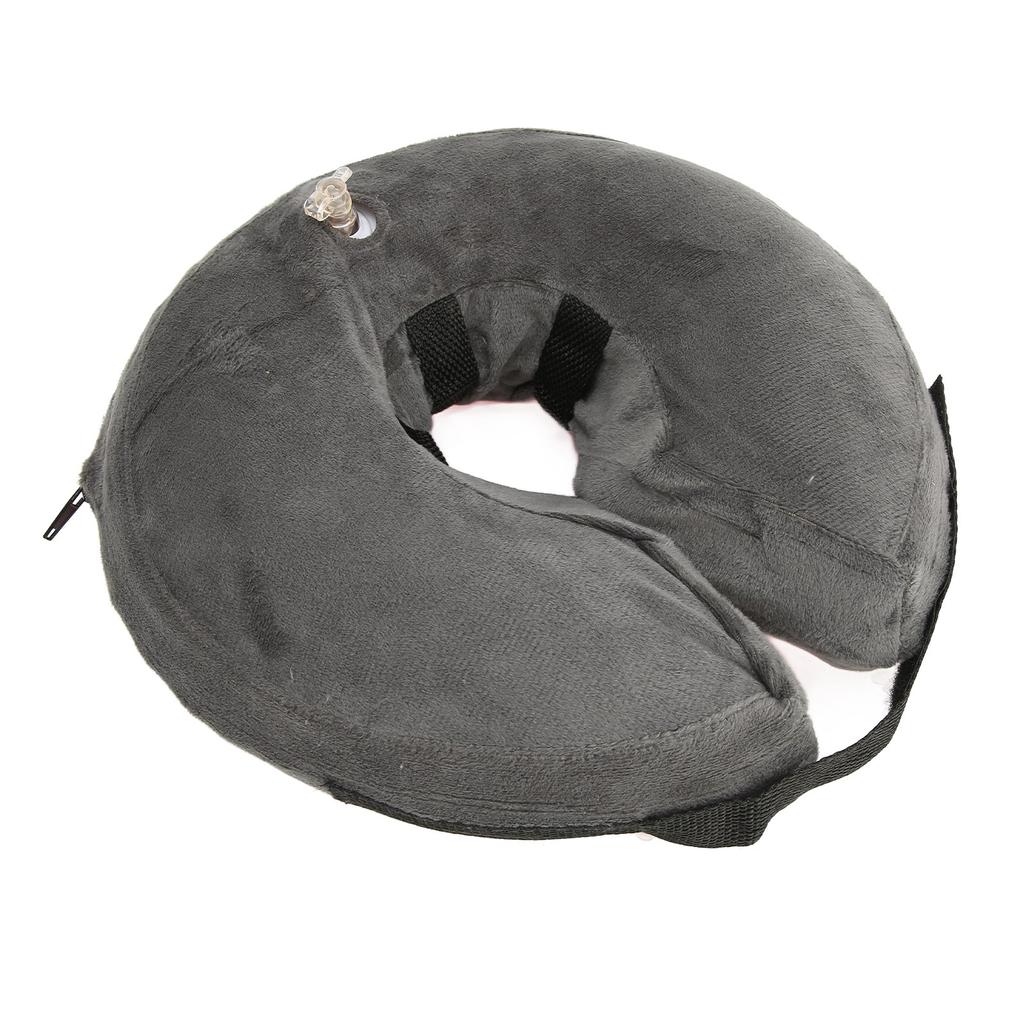 Pet Cone Collar Short Plush Protective Inflatable After Surgery Pet Recovery Collar for Dogs and Cats