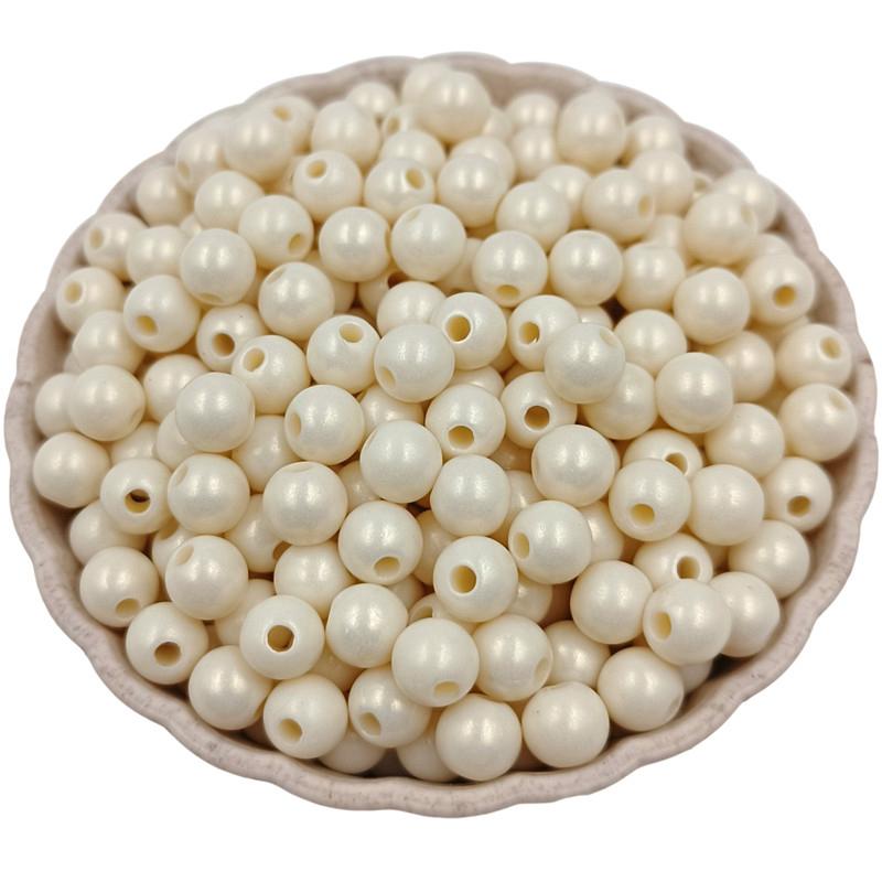 Креативный материал ручной работы ярких цветов, 100 шт., аксессуары для изготовления ювелирных изделий, бусины для рукоделия, акриловые бусины, однотонные свободные бусины 6 мм