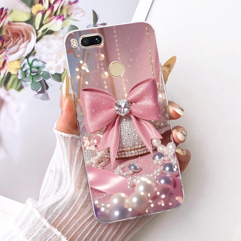 For Xiaomi Mi A1 Mi 5X Phone Case Luxury Flower Butterfly Cartoon Bow Pattern Back Cover Soft TPU Silicone On Xiomi mia1 mi5x